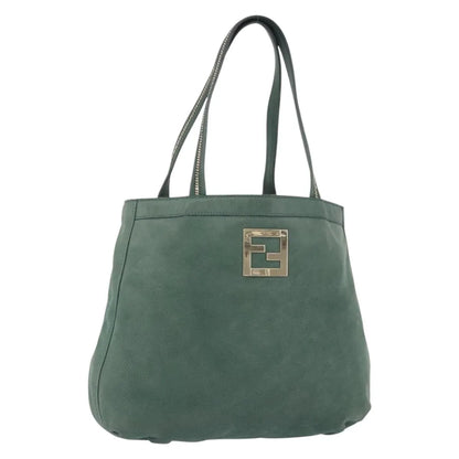 Fendi Vintage Tote leather, Green, Leather, Shoulder Bag
