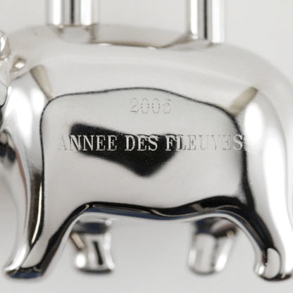 Hermes Cadena Metal, Silver, Metal, Charm
