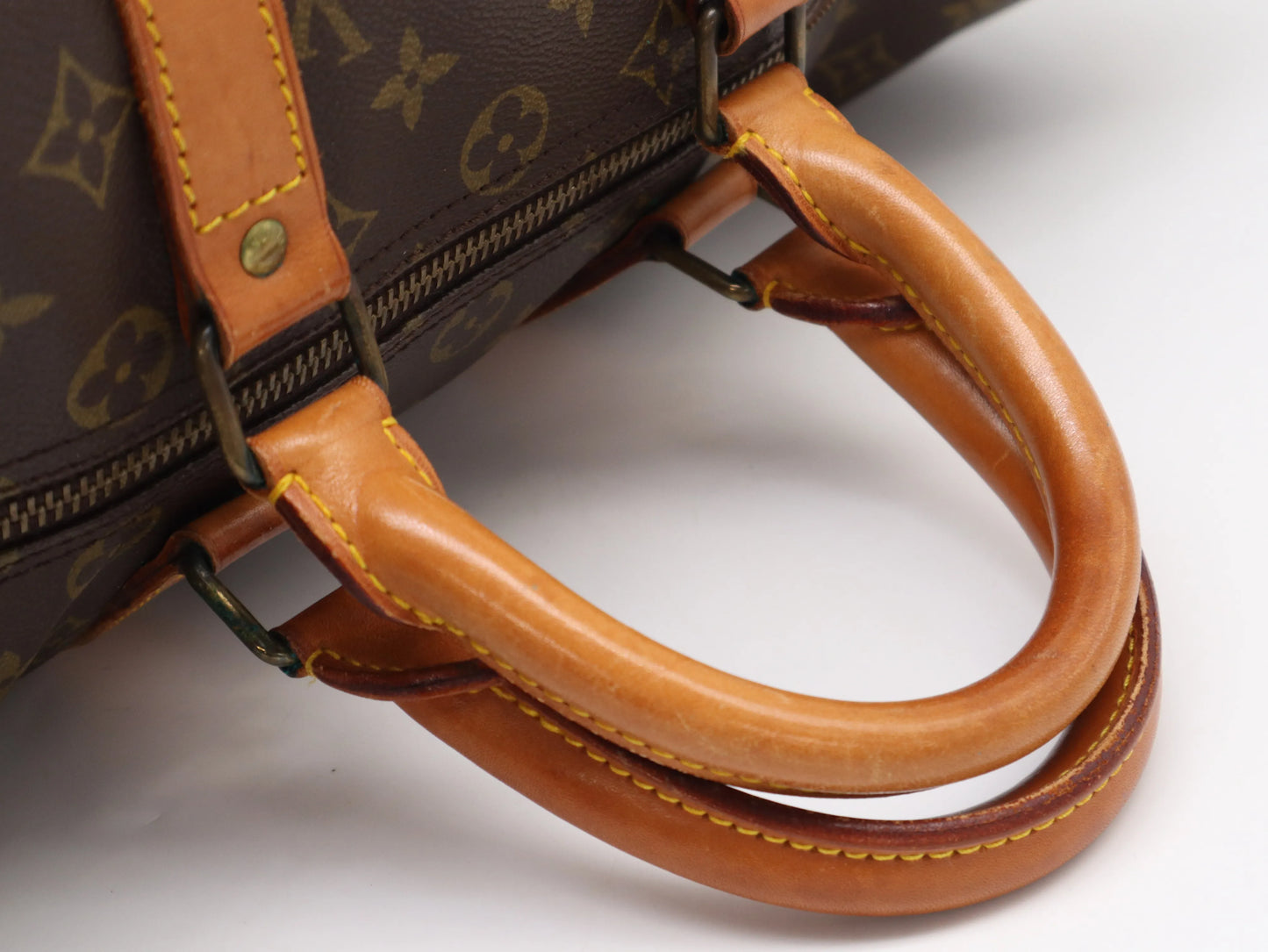 Louis Vuitton Keepall Monogram, Brown, Canvas, Travel Bag