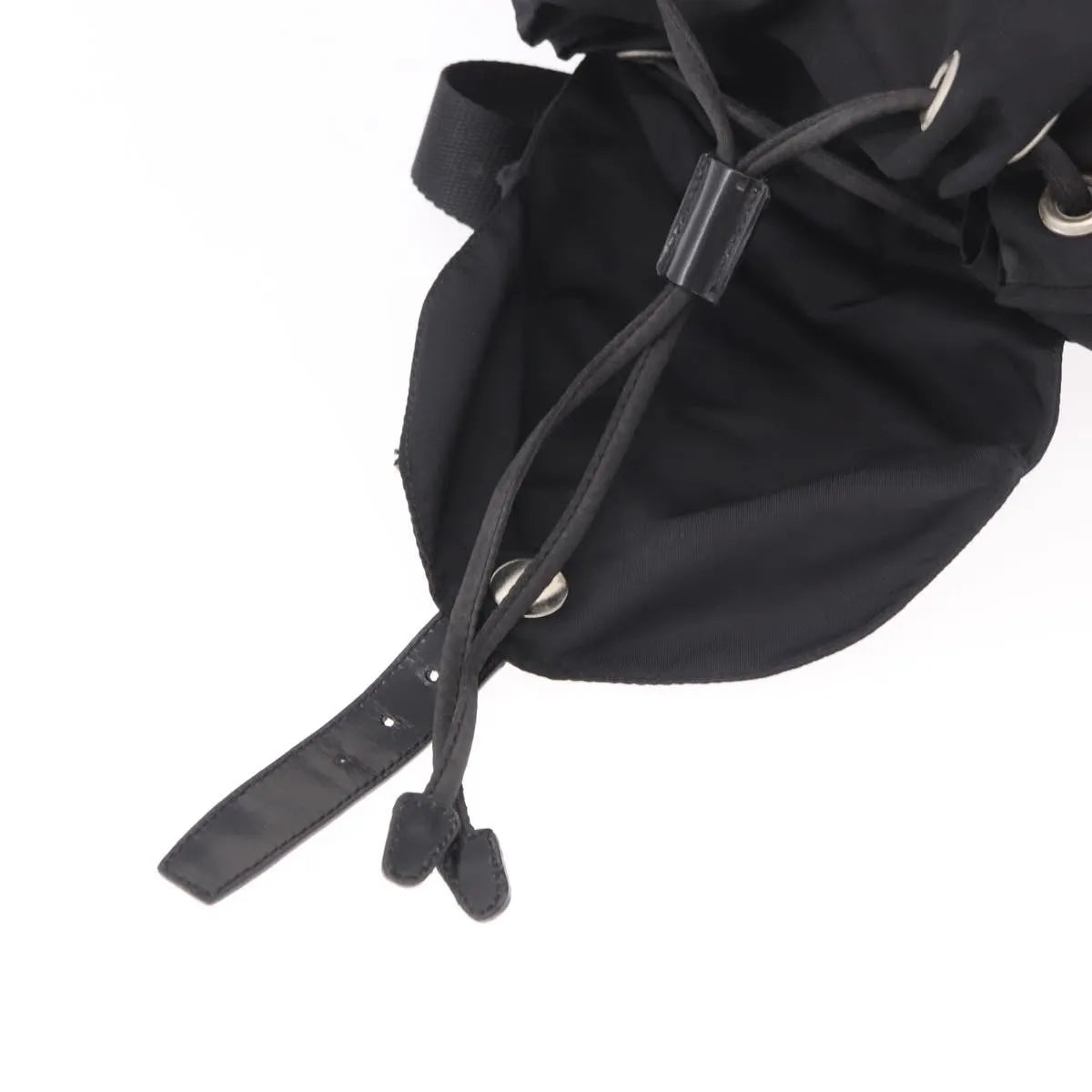 Prada Double Front Pocket Tessuto, Black, Nylon, Backpack