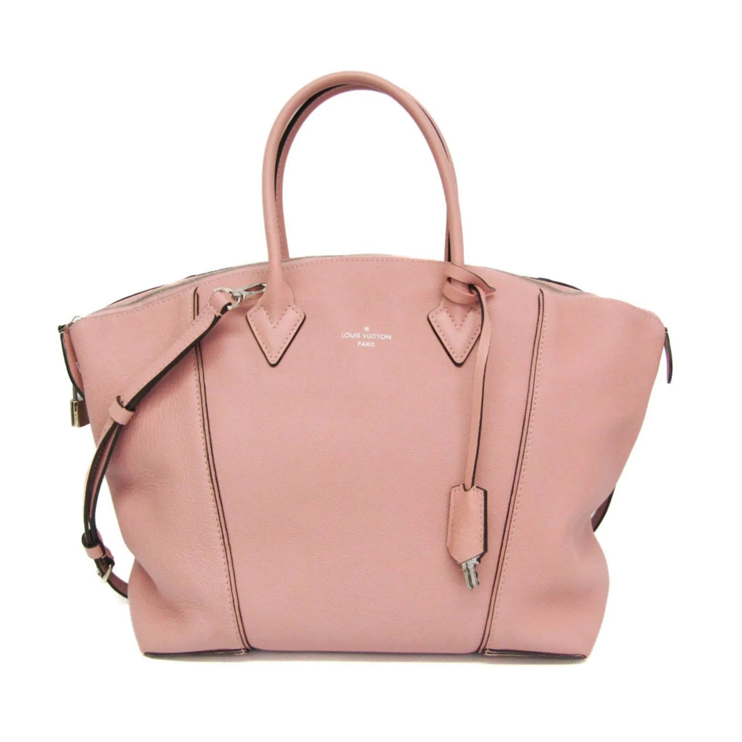 Louis Vuitton Soft Lockit Leather, Pink, Leather, Handbag