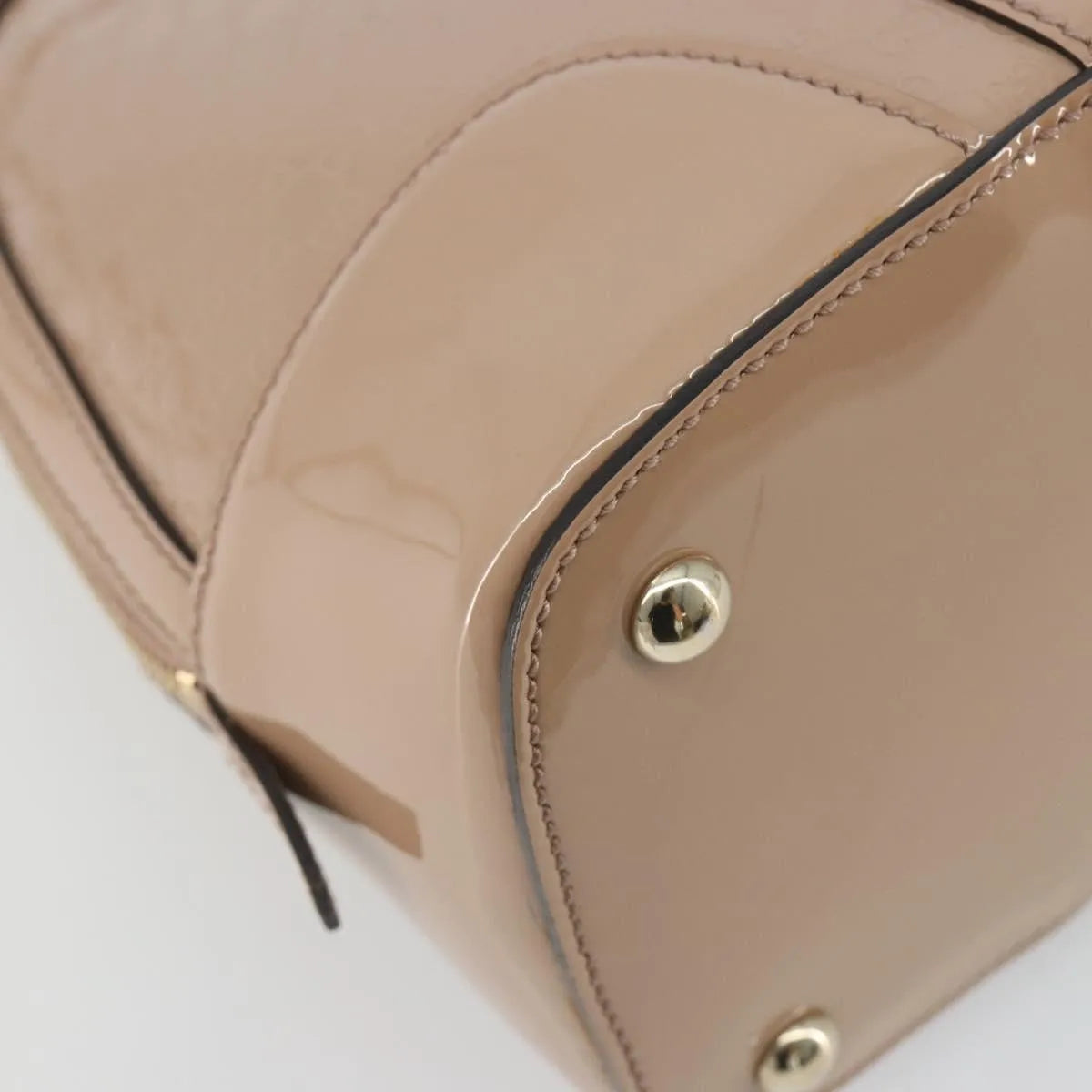 Gucci Nice Top Handle Microguccissima Patent, Beige, Patent Leather, Handbag