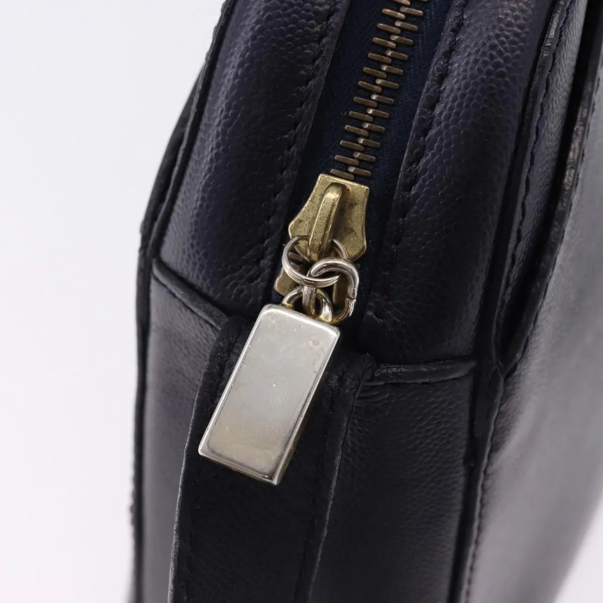 Celine Vintage Leather, Navy, Leather, Shoulder Bag