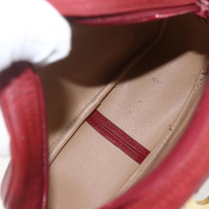Christian Dior Vintage Trotter Canvas, Red, Canvas, Shoulder Bag
