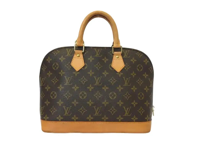 Louis Vuitton Alma Monogram, Brown, Canvas, Handbag