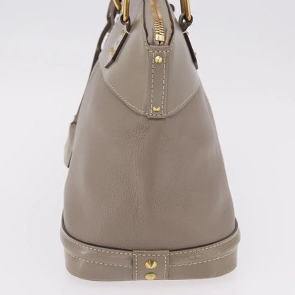 Louis Vuitton Suhali Lockit Leather, Gray, Leather, Handbag