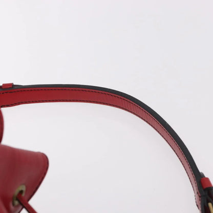 Louis Vuitton Petit Noe Epi Leather, Red, Leather, Shoulder Bag