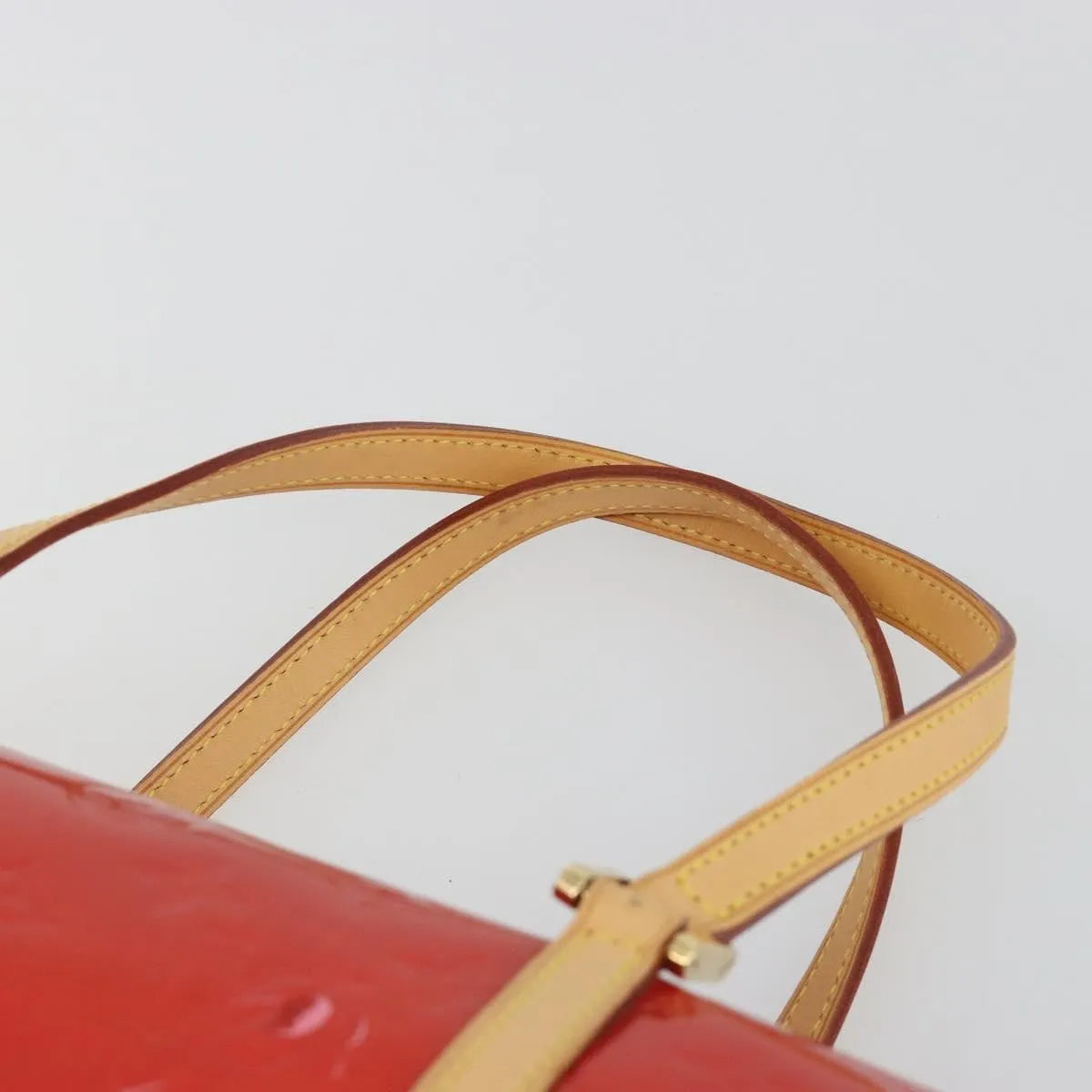 Louis Vuitton Bedford Monogram Vernis, Red, Patent Leather, Handbag