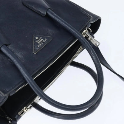 Prada Vintage Leather, Navy, Leather, Handbag