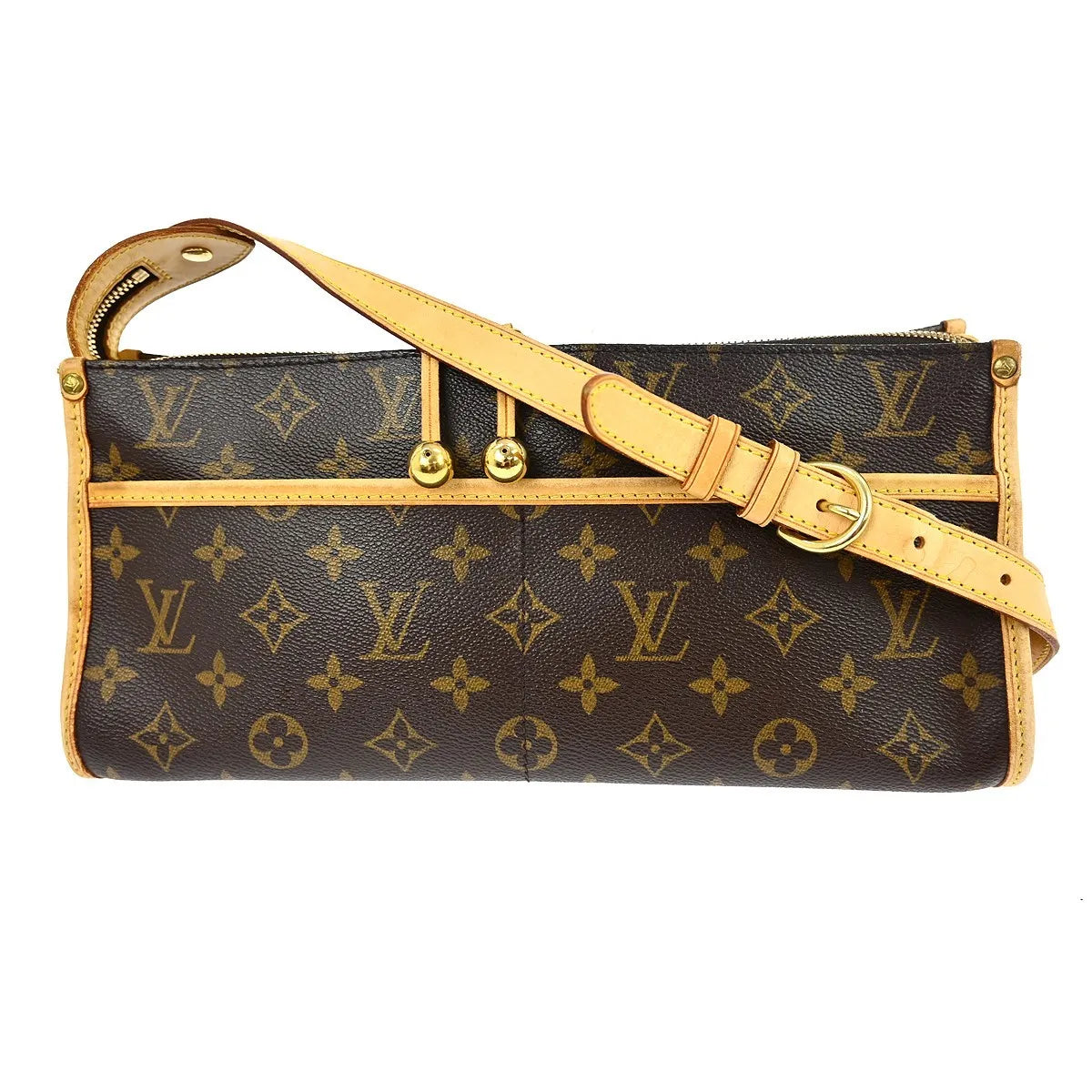 Louis Vuitton Popincourt Handle Monogram Canvas, Brown, Canvas, Shoulder Bag