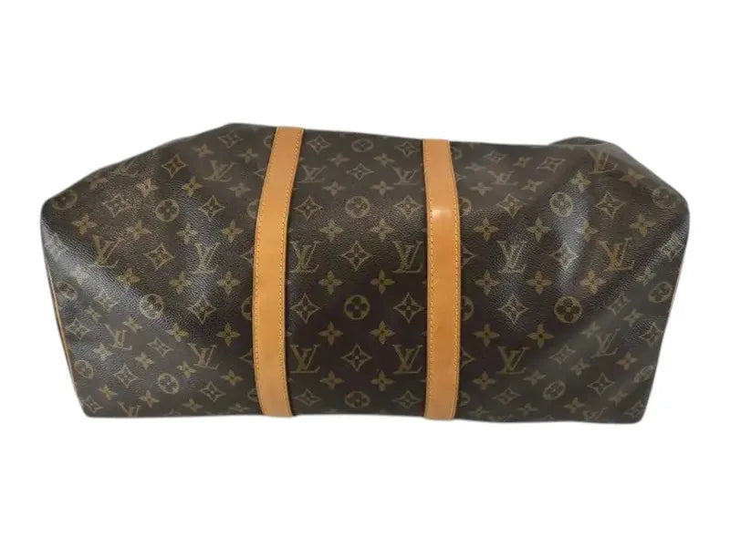 Louis Vuitton Keepall Monogram Canvas, Beige, Canvas, Travel Bag