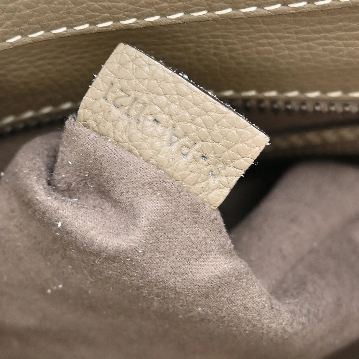 Celine Luggage Grainy Leather, Gray, Leather, Tote Bag
