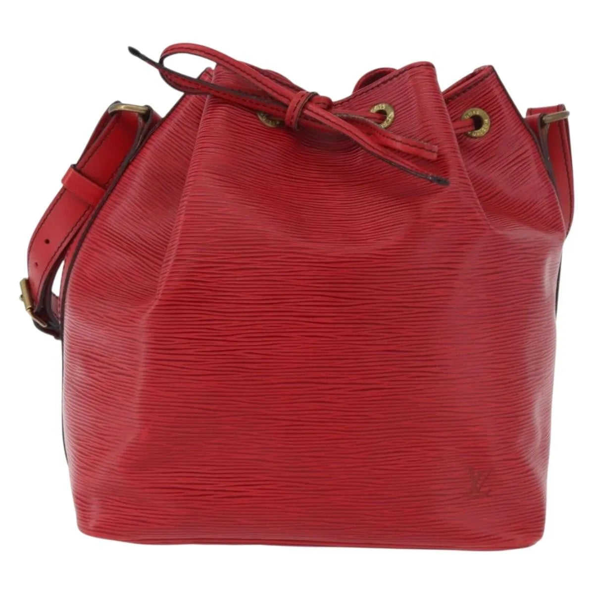 Louis Vuitton Petit Noe Epi Leather, Red, Leather, Shoulder Bag