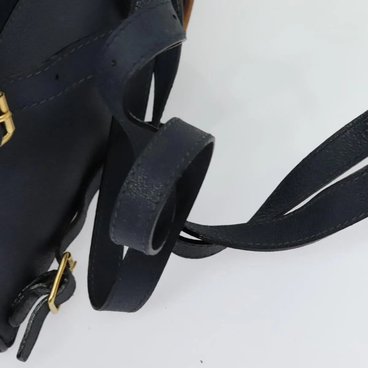 Gucci Gucci bamboo daim, Navy, Suede, Backpack