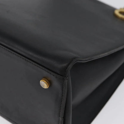 Salvatore Ferragamo Gancini Tote Leather, Black, Leather, Tote Bag