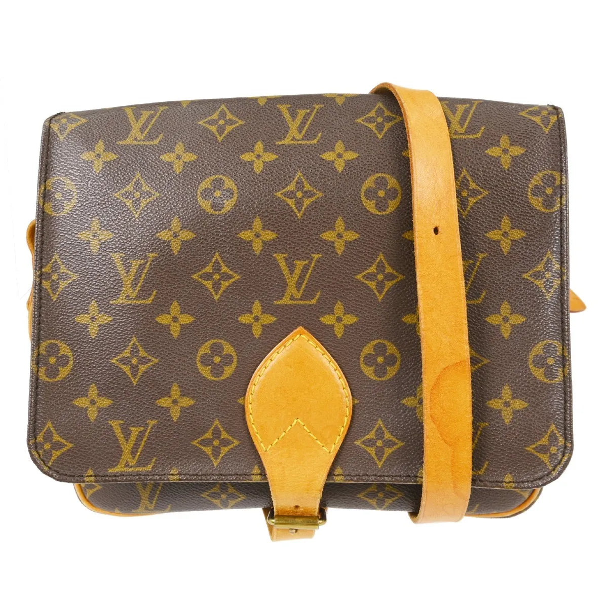 Louis Vuitton Cartouchiere Monogram Canvas, Brown, Canvas, Shoulder Bag