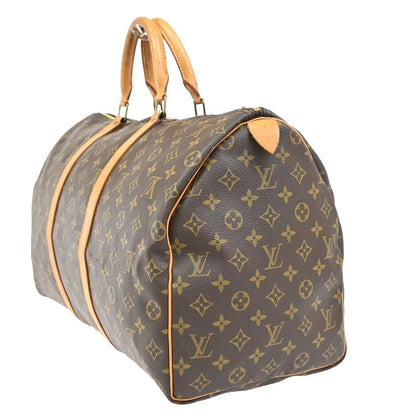 Louis Vuitton Keepall Monogram, Brown, Canvas, Travel Bag
