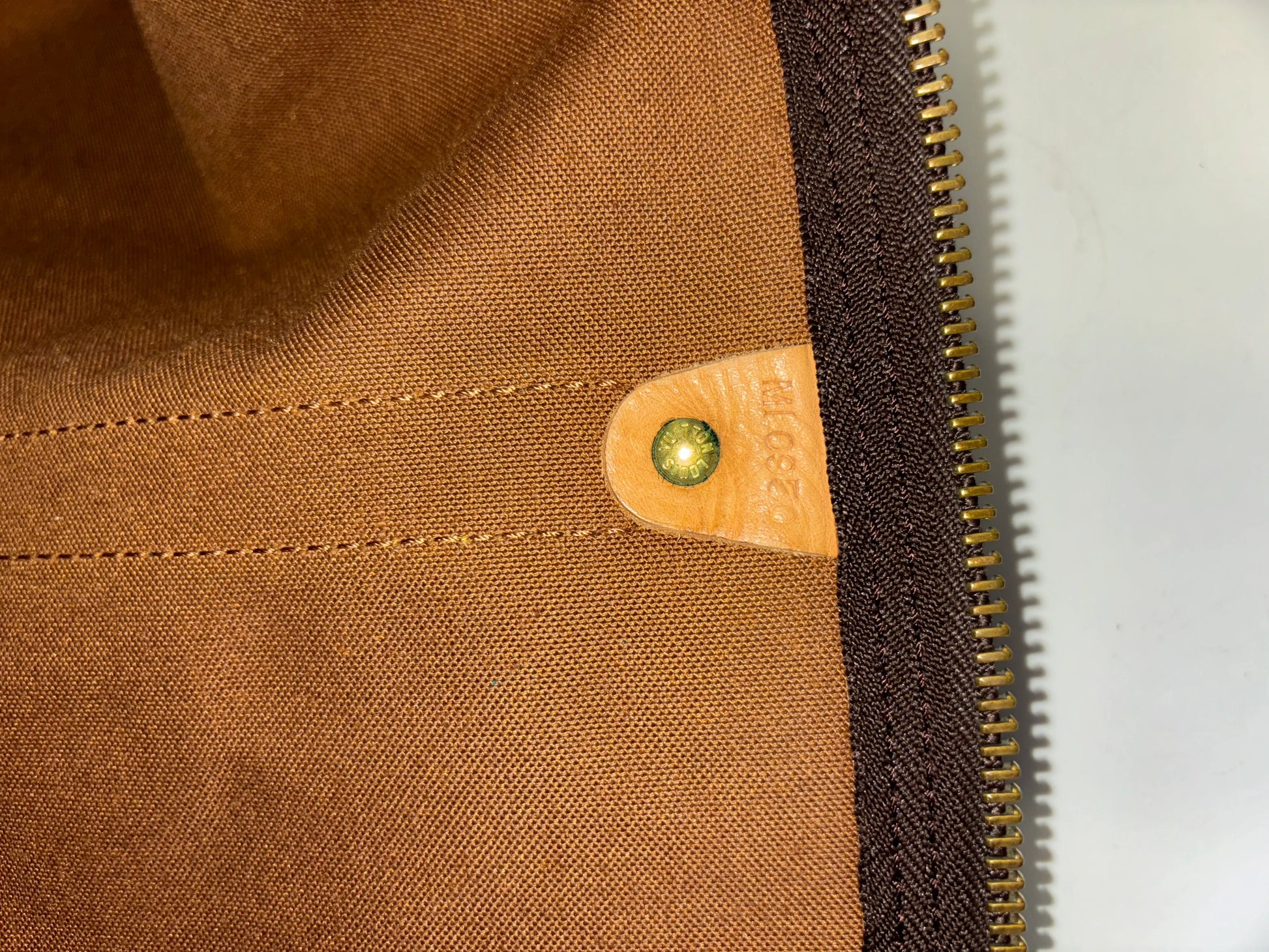 Louis Vuitton Keepall Monogram Canvas, Brown, Canvas, Travel Bag