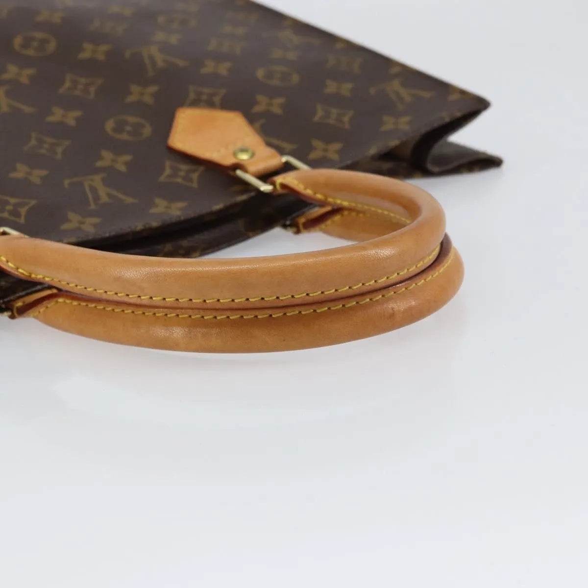 Louis Vuitton Sac Plat Monogram Canvas, Brown, Canvas, Handbag