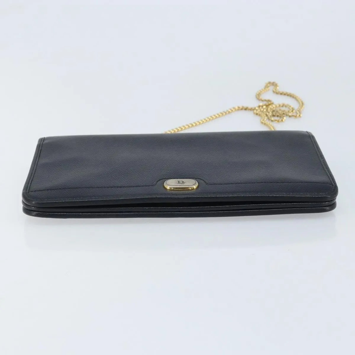Christian Dior Vintage Honeycomb chain Canvas, Black, Canvas, Shoulder Bag