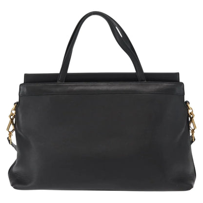 Gucci Linea Matisse Interlocking G Top Handle Tote Leather, Black, Leather, Shoulder Bag