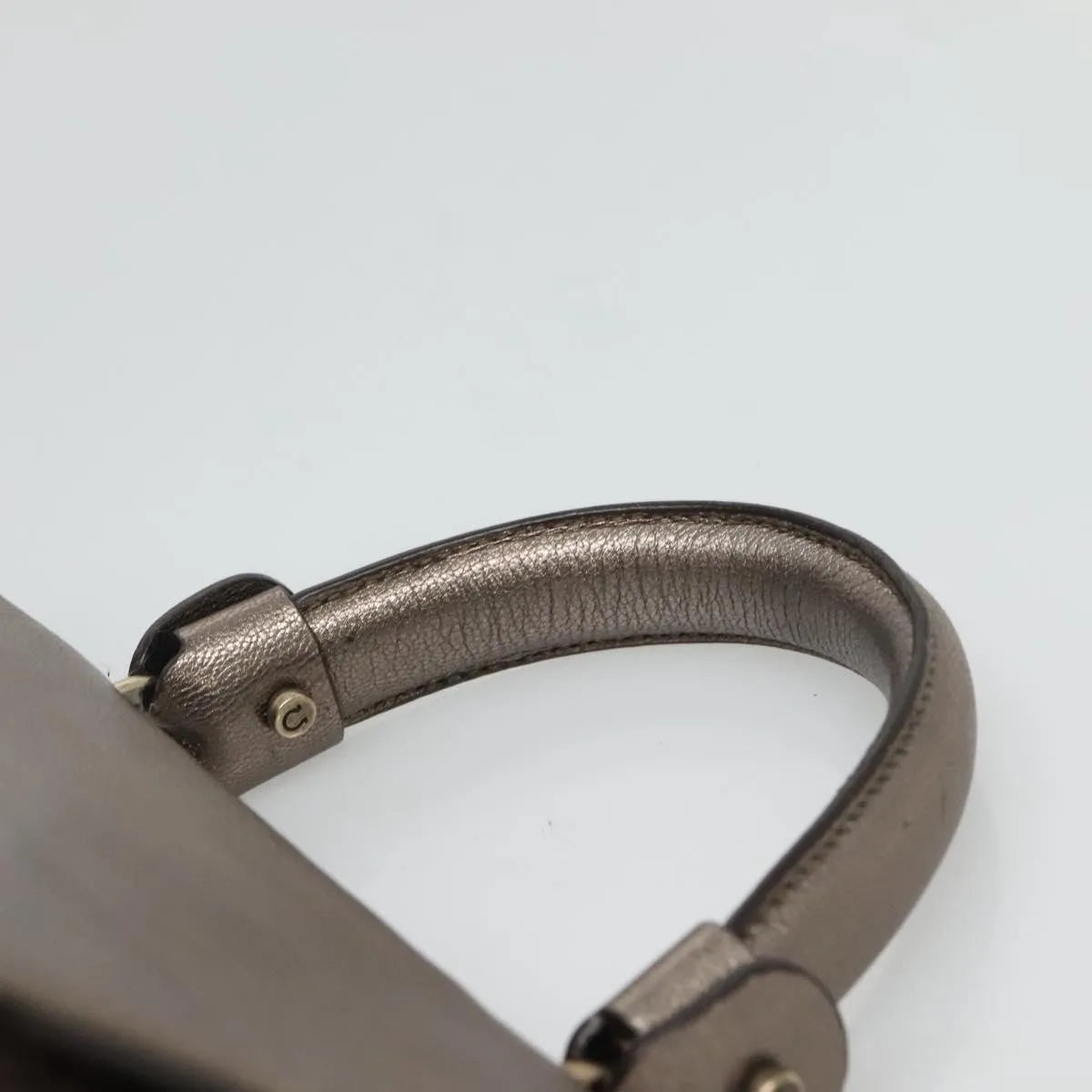 Salvatore Ferragamo Sofia Satchel Leather, Gold, Leather, Handbag