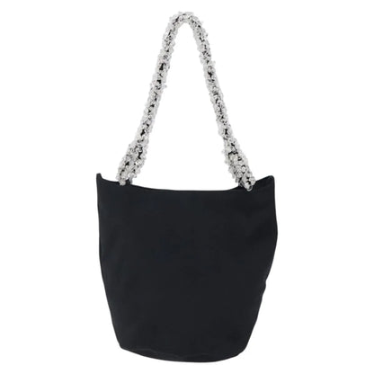Bottega Veneta Vintage Nylon, Black, Nylon, Handbag