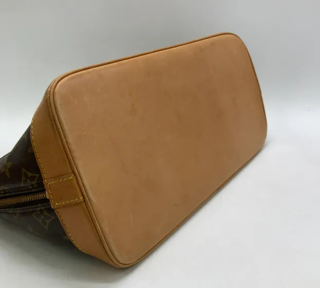 Louis Vuitton Alma Monogram Canvas, Brown, Canvas, Handbag