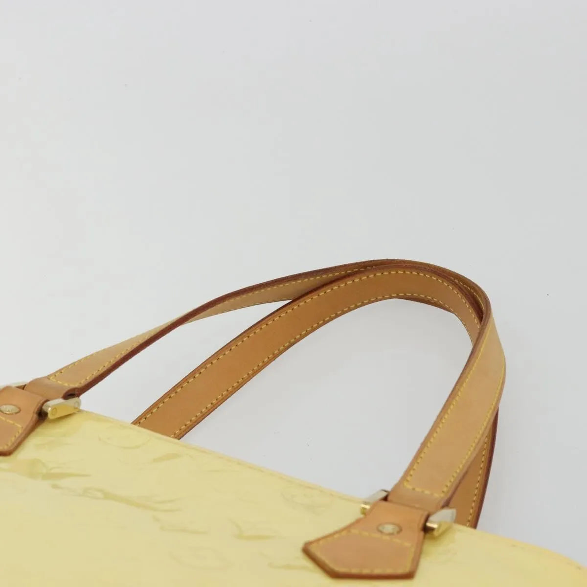 Louis Vuitton Houston Monogram Vernis, Beige, Patent Leather, Tote Bag