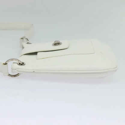 Bvlgari Vintage Leather, White, Leather, Shoulder Bag