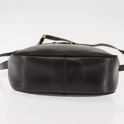 Salvatore Ferragamo Vara Bow camera Leather, Brown, Leather, Shoulder Bag