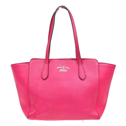 Gucci Swing Tote Leather, Pink, Leather, Tote Bag