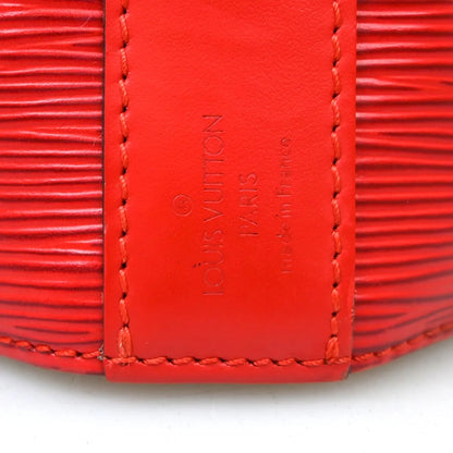 Louis Vuitton Vintage Sac d'Epaule Handbag Epi, Red, Leather, Shoulder Bag