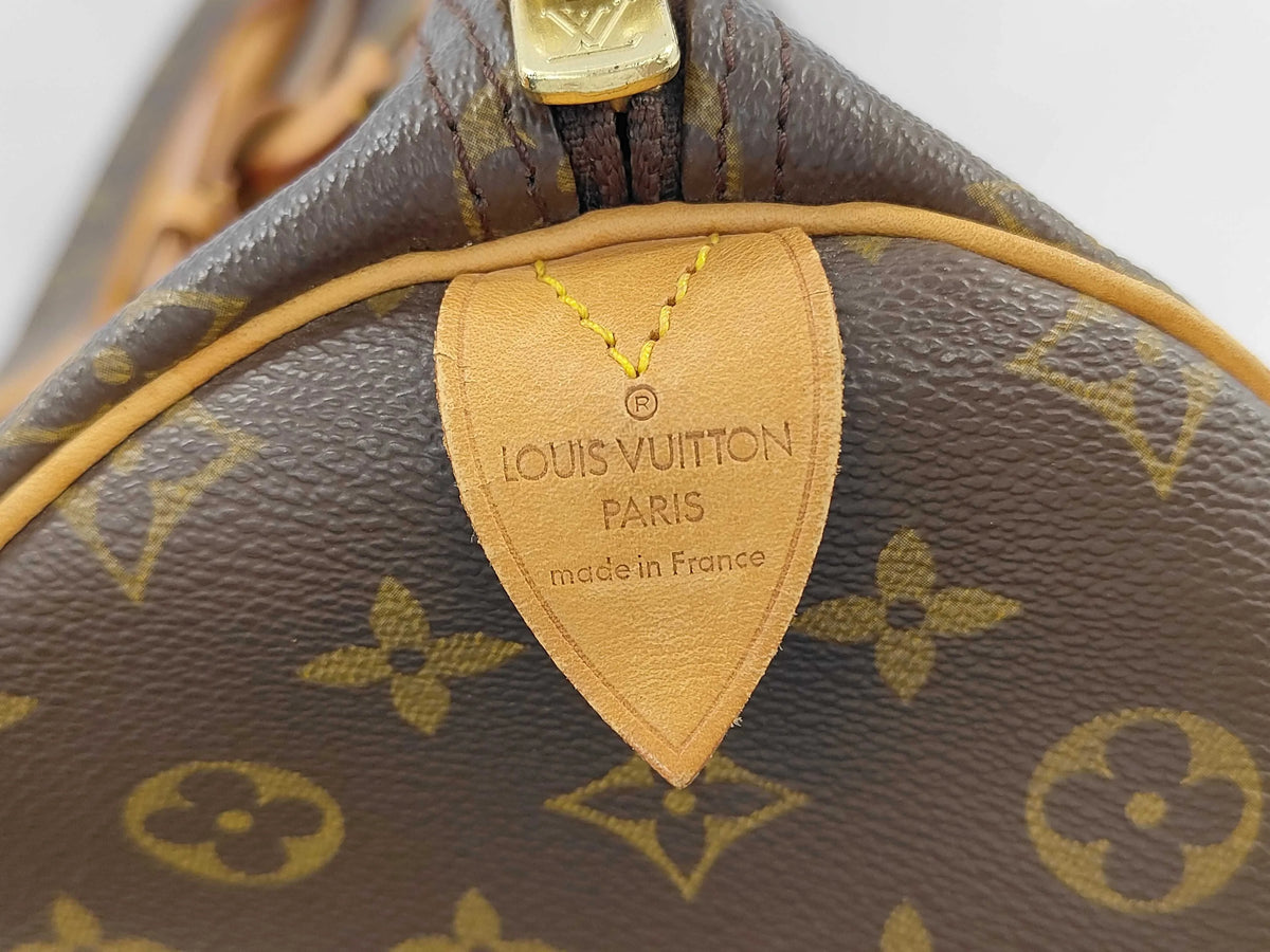 Louis Vuitton Keepall Bandouliere Monogram Canvas, Brown, Canvas, Travel Bag