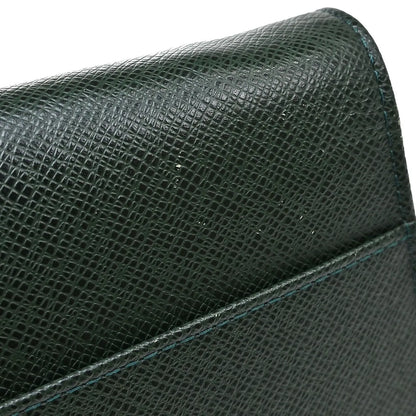 Louis Vuitton Selenga Pochette Taiga Leather, Green, Leather, Clutch