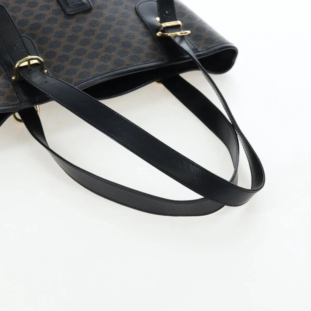 Celine C Macadam Tote PVC leather/ Macadam canvas, Black, PVC, Shoulder Bag