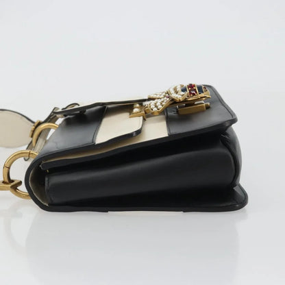 Gucci Queen Margaret Flap Colorblock Leather, Black, Leather, Shoulder Bag