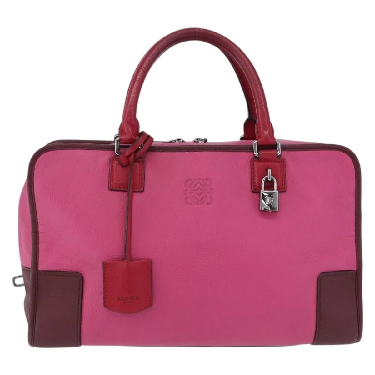 Loewe Amazona Leather, Pink, Leather, Handbag
