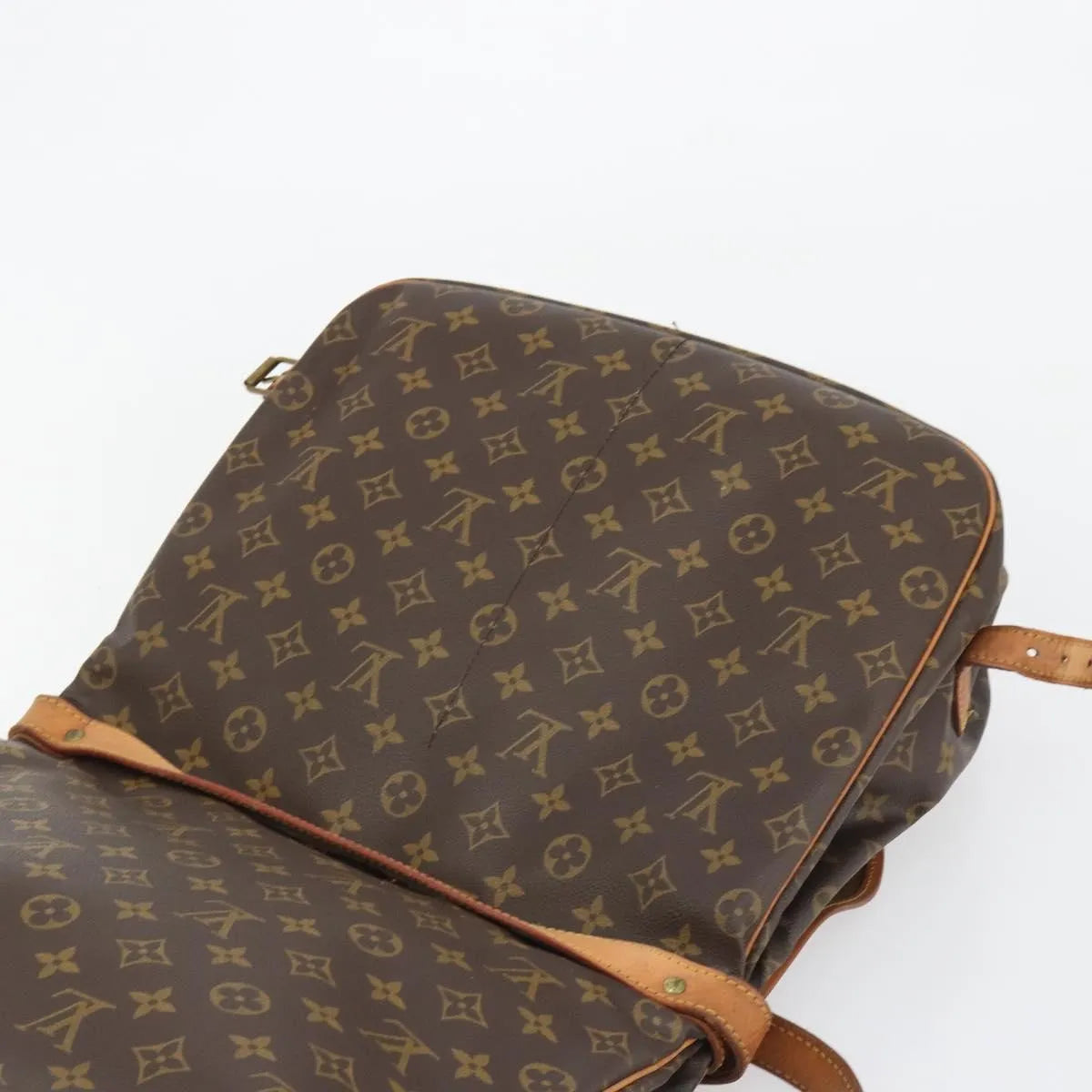 Louis Vuitton Saumur Monogram Canvas, Brown, Canvas, Shoulder Bag