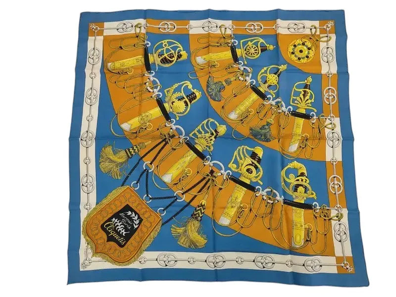Hermes Carré 90 Silk multicolor, Multicolour, Silk, Scarf