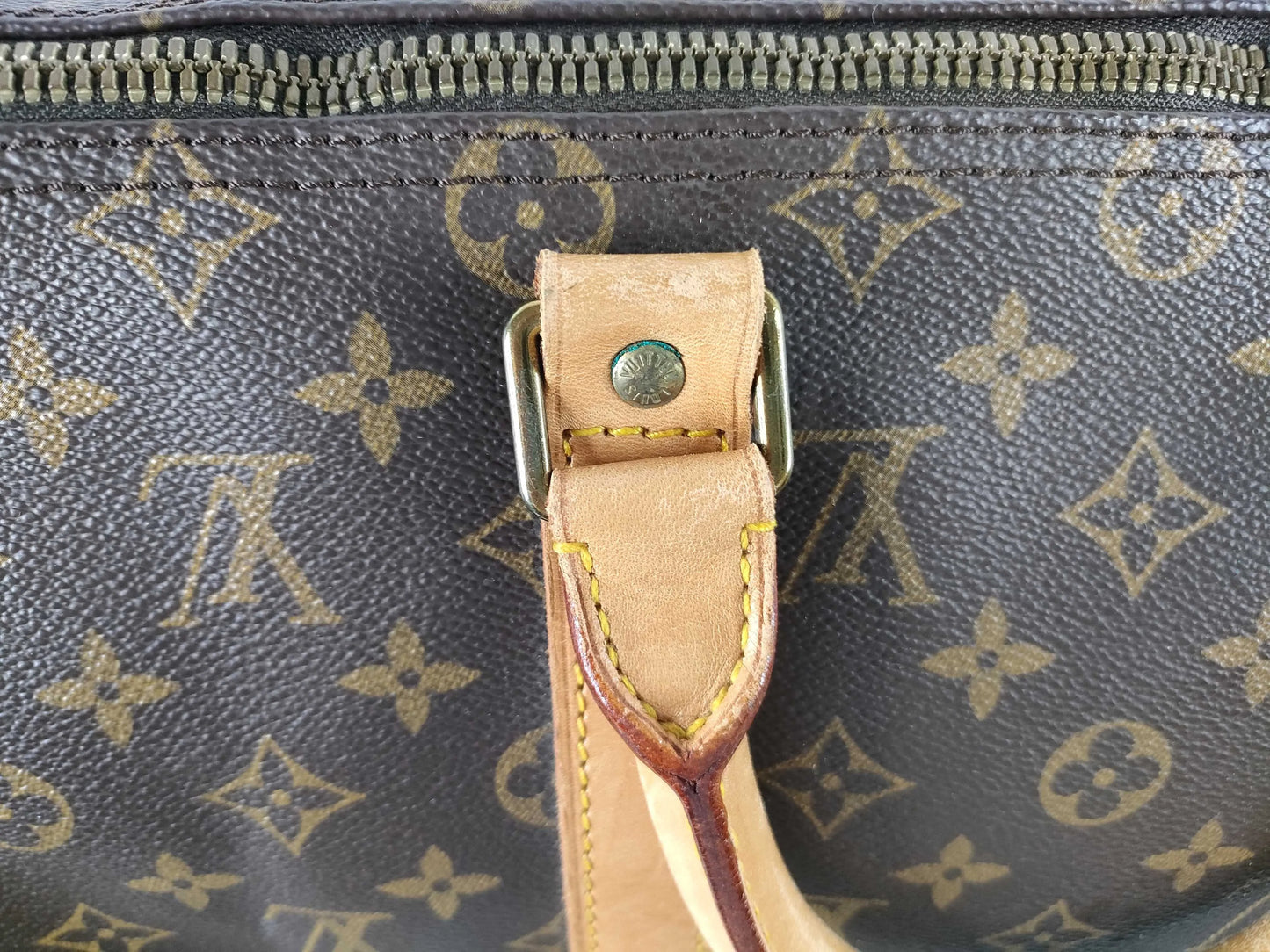 Louis Vuitton Keepall Bandouliere Monogram Canvas, Brown, Canvas, Travel Bag
