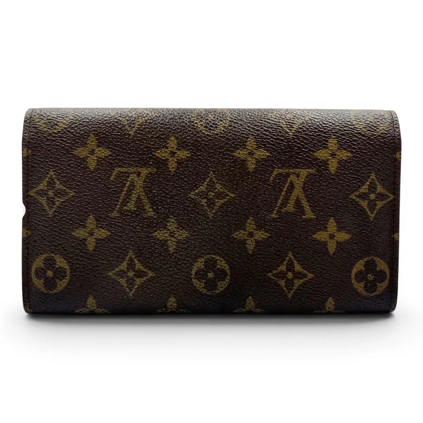 Louis Vuitton Portefeuille Sarah Monogram Canvas, Brown, Canvas, Wallet