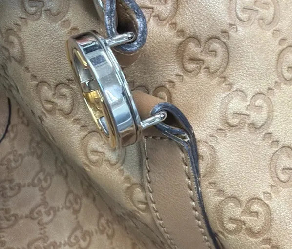 Gucci Twins Tote Guccissima Leather, Brown, Leather, Tote Bag