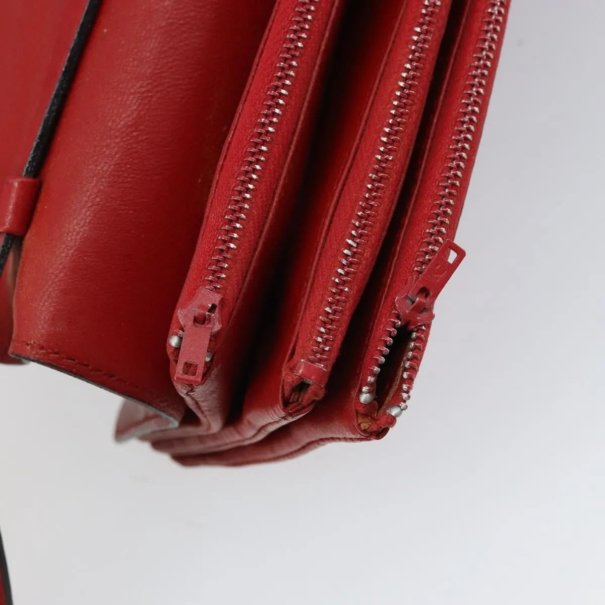 Celine Vintage Leather, Red, Leather, Shoulder Bag