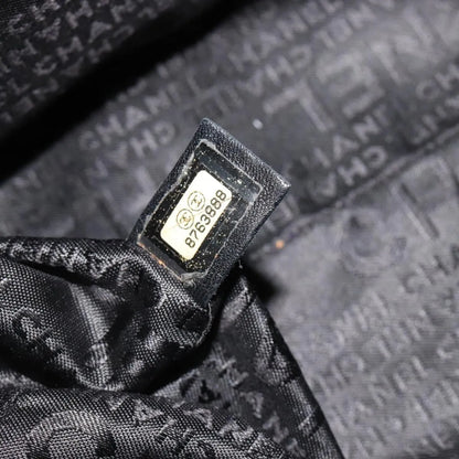 Chanel CC Shoulder Bag Leather, Black, Leather, Handbag