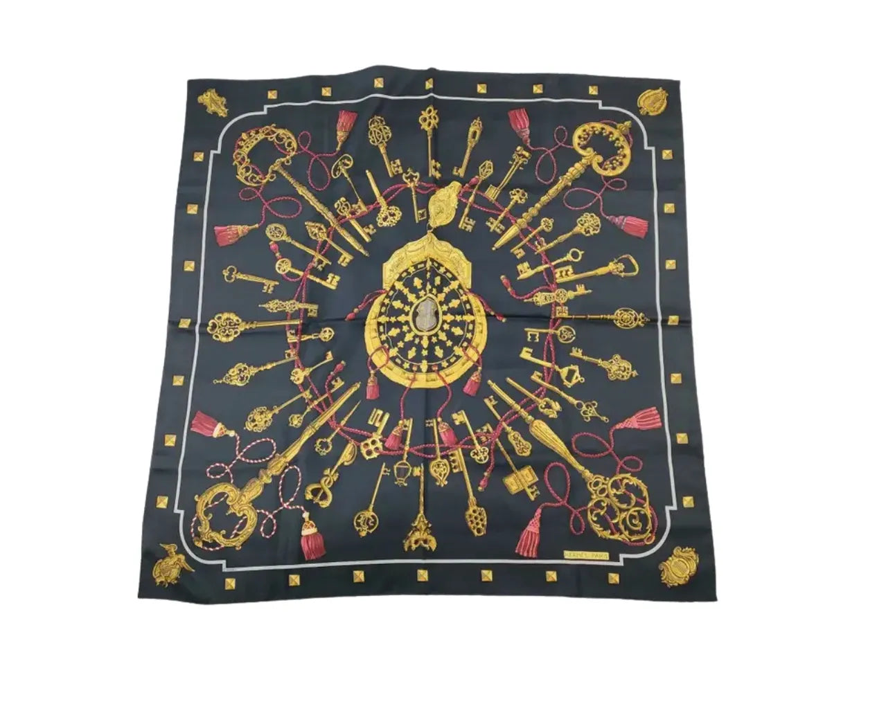 Hermes Carré 90 Silk multicolor, Multicolour, Silk, Scarf