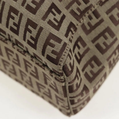 Fendi Vintage Shopping Tote Zucchino Canvas, Beige, Canvas, Shoulder Bag