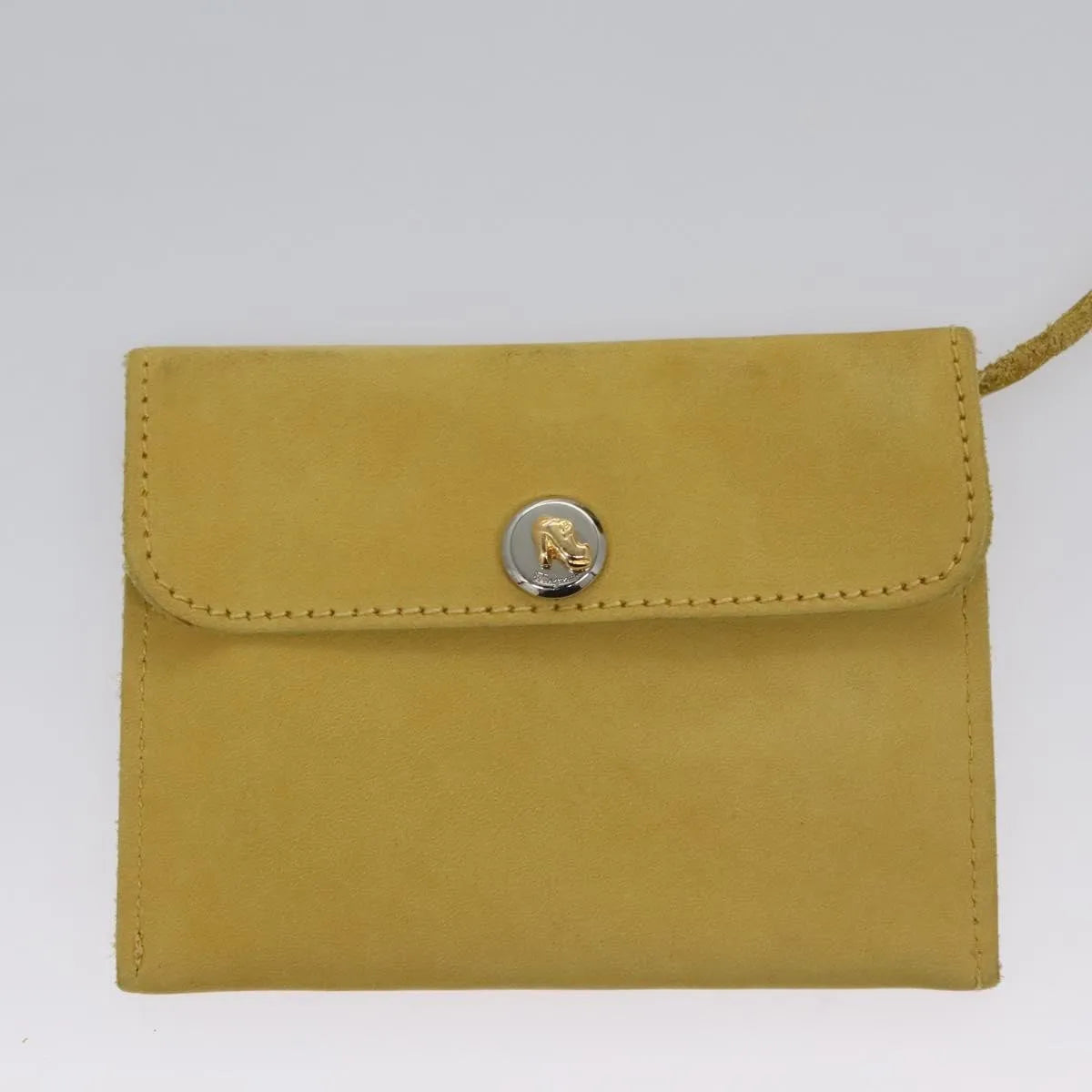 Salvatore Ferragamo Vintage Suede, Yellow, Suede, Shoulder Bag