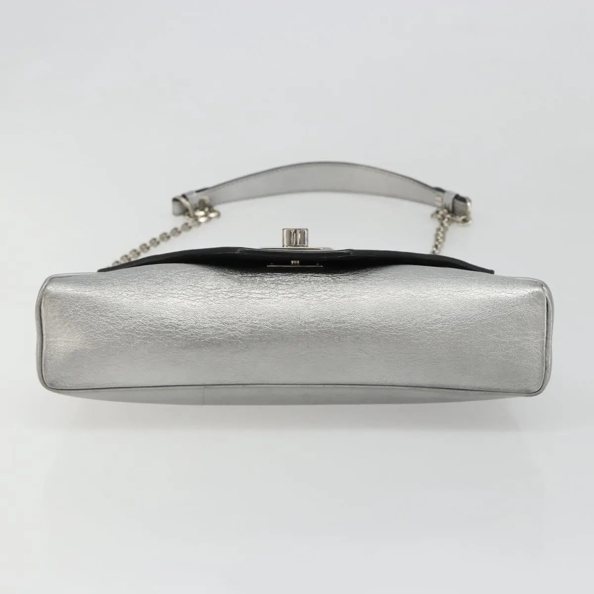 Louis Vuitton Love Note Chain Clutch Leather, Silver, Leather, Shoulder Bag