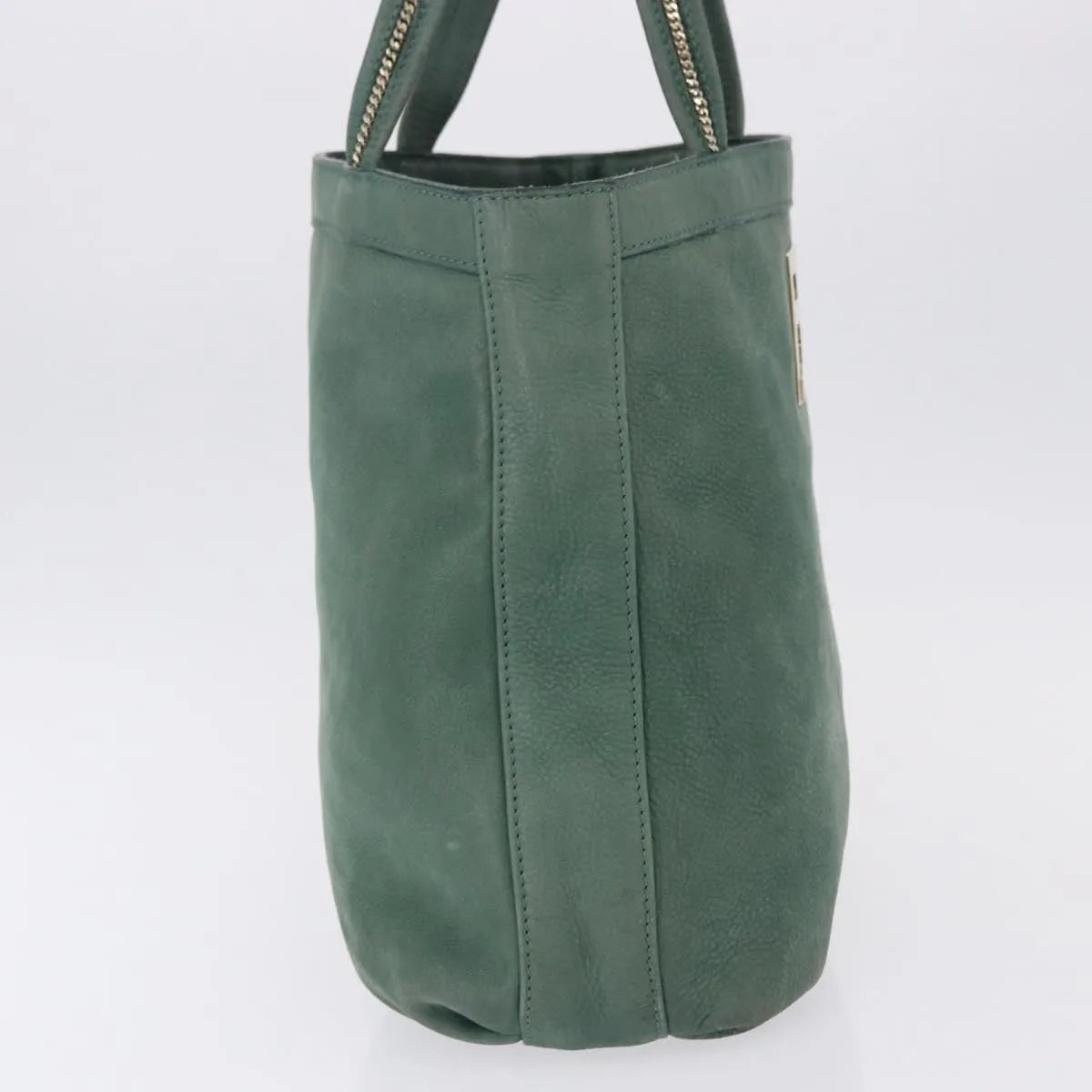 Fendi Vintage Tote leather, Green, Leather, Shoulder Bag